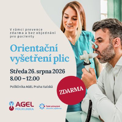 Den zdraví na Poliklinice AGEL Praha Italská nabídne i preventivní kontrolu plic